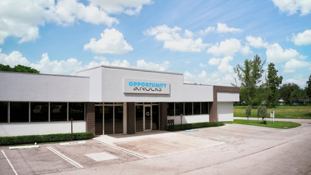Exterior of 4450 S Tiffany Drive, a modern freestanding office building in West Palm Beach, FL